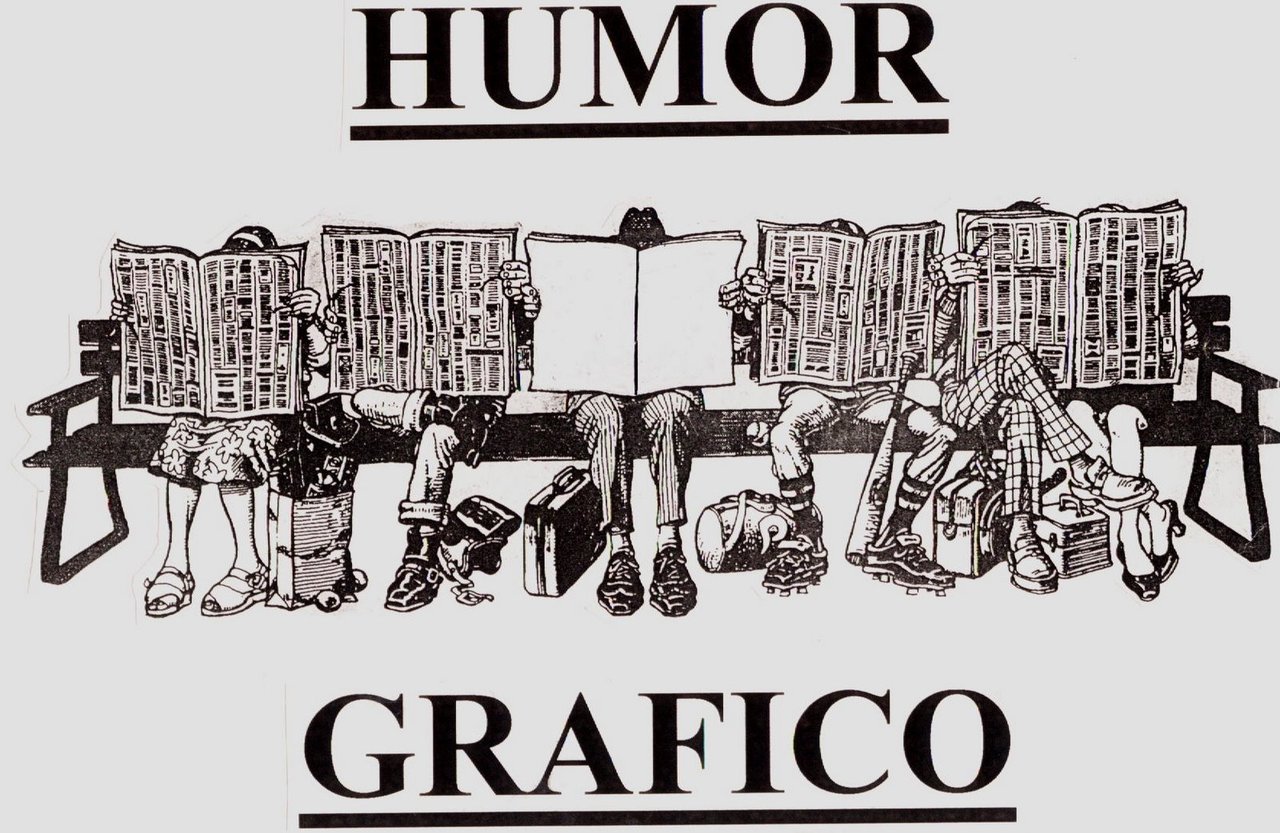 Página/sección «Humor gráfico» de la revista Quirquincho (archivo editorial vía blog historietas chilenas). Uso editorial de foto de producto/página; © Ediciones Molino / autores.